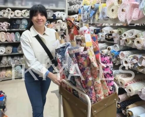 Patrón Dobby en tela de bolso japonés